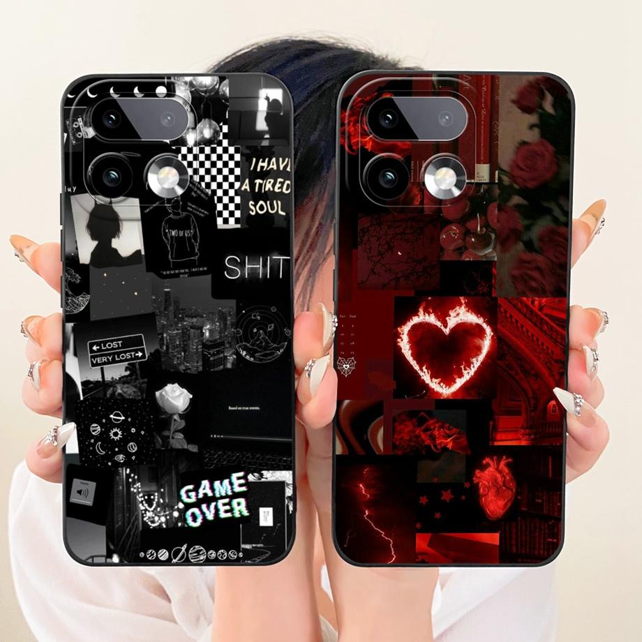 Měkké silikonové pouzdro TPU pro Realme 16 Pro Pro+ Telefonní pouzdro Vintage Hvězdná Třešňový Mašle Tisk Sedmikráska Nárazník Pro Realme16 Nárazuvzdorné