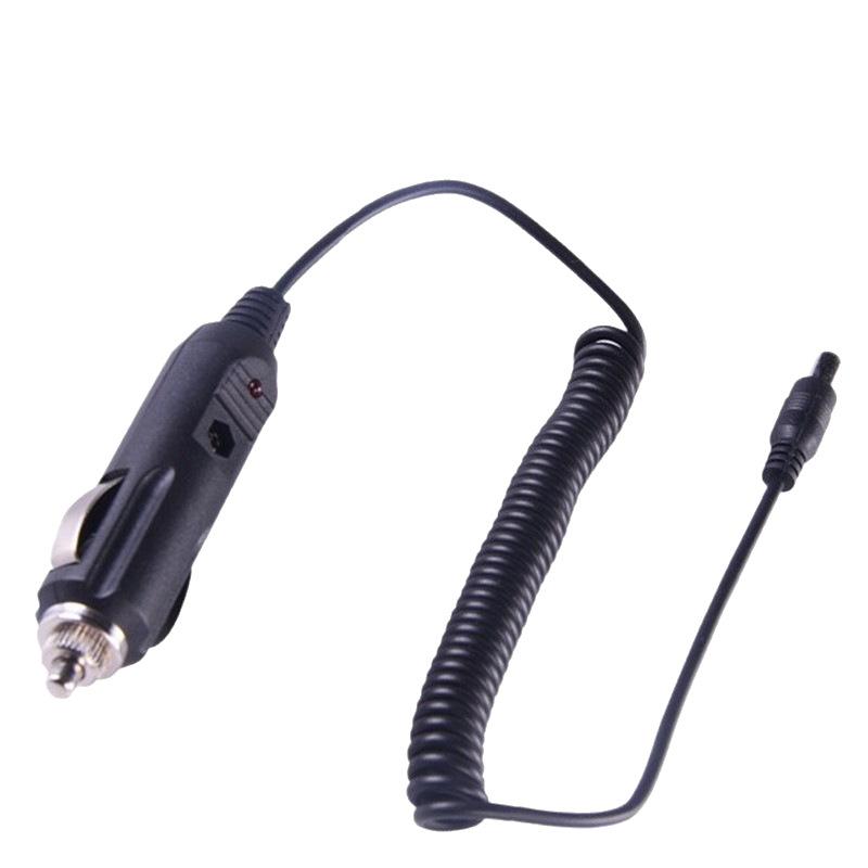 Dc 5.5*2.1Mm Male To Car Charger Female Adapter Cable - 12V24V Full Copper High Power Cigarette Lighter Wire Spring Connector