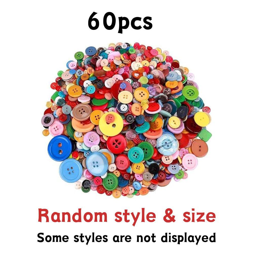 

60/240/660pcs Resin Mixing Color & Size Button Mother s Day Present Greeting Card Flower Making Cloth Bag Decoration YMY