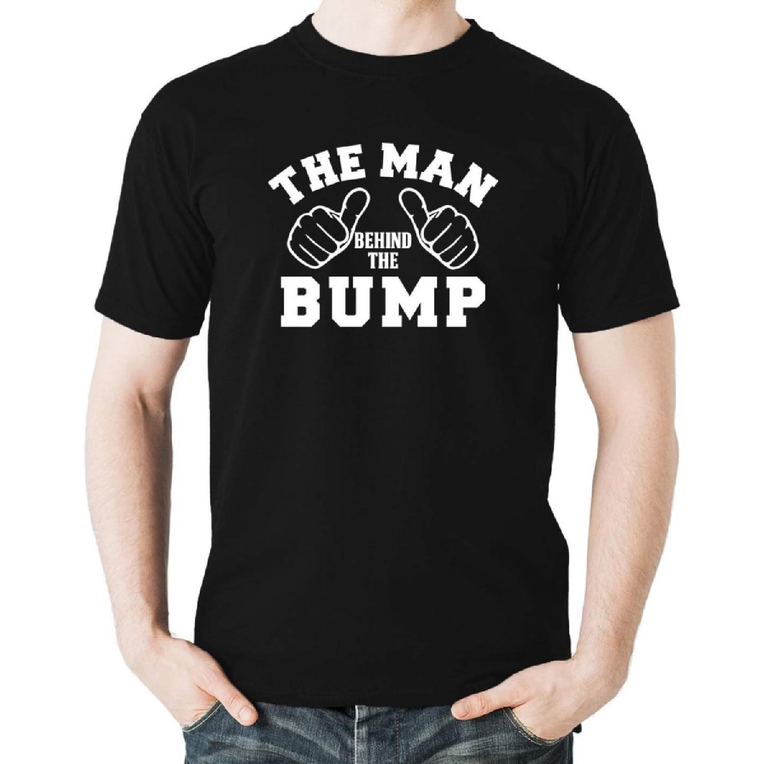 Witty Fashions The Man Behind The Bump Funny Proud New Dad Father Gift Men s T-Shirt XXXXXL разноцветный
