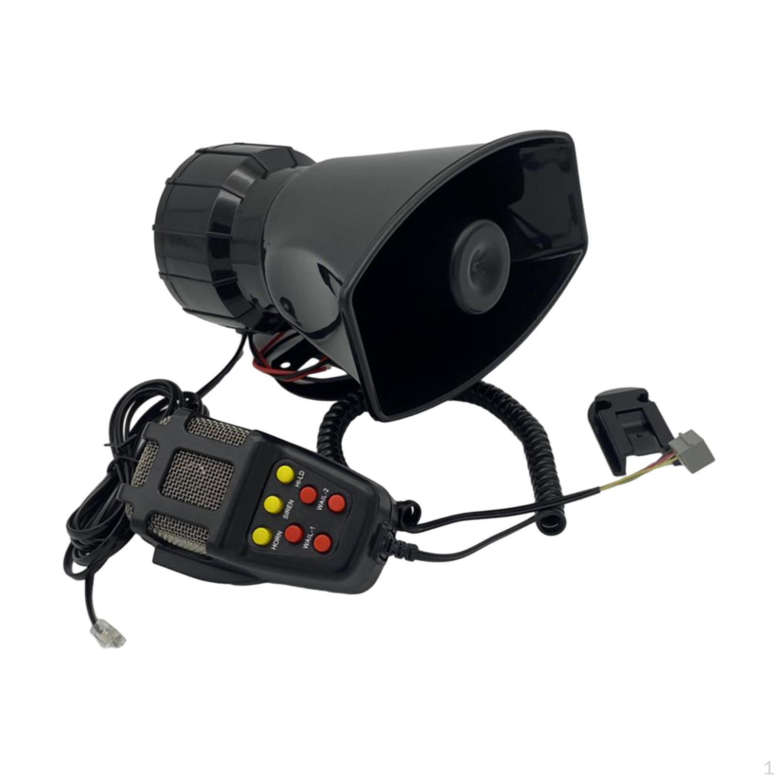 

Автомобильный динамик, PA, микрофон, 7-тональный электрический звуковой грузовик, сигнализация 24V