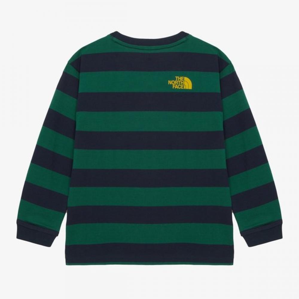 The North Face Kids Nt7tr55t Kids Elowen Long Sleeve Tee Jungle Green