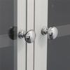4pcs/8pcs/12pcs Chrome Metal Door Knobs Drawer Wardrobe Kitchen Cupboard Handles Silver