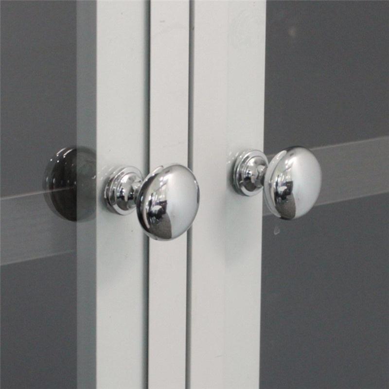 4pcs/8pcs/12pcs Chrome Metal Door Knobs Drawer Wardrobe Kitchen Cupboard Handles Silver
