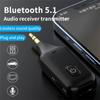 Car Audio Adapter Transmitter Music Receiver Wireless Extender Speaker With Built-In Microphone Hand Free Calling 3.5MM Port