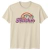 Teacher Teach Love Inspire TShirt Retro Rainbow Floral Gift Tee