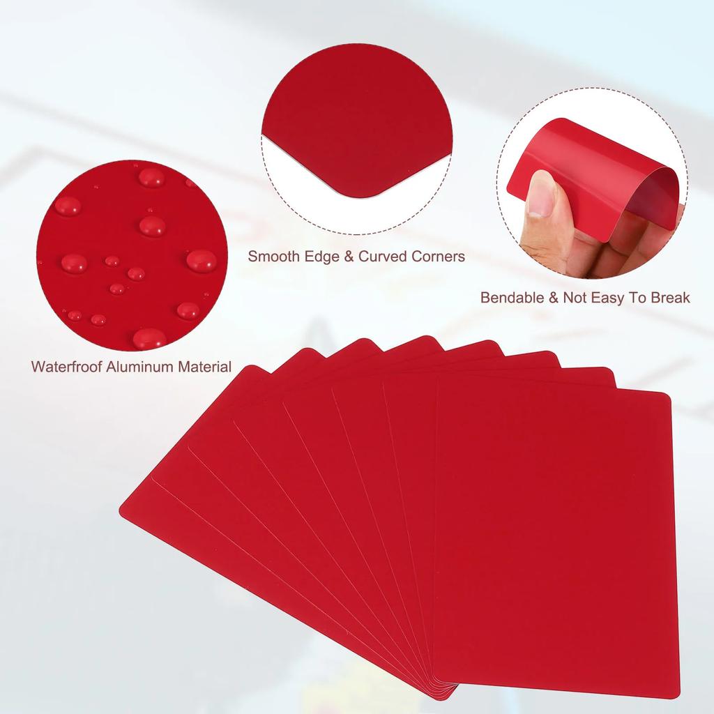 100/200/300Pcs Blank Metal Business Cards 0.21mm Thick 3.4x2.1 Inch Aluminum Laser Engrave Printable Name Card for Custom DIY