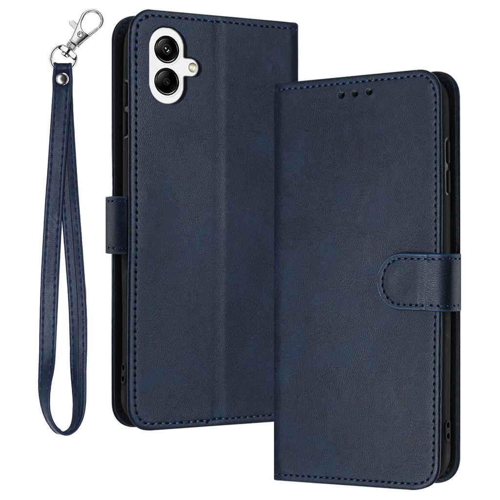 For Samsung Galaxy A06 4G Case Flip Stand PU Leather Wallet Phone Cover Calf Texture