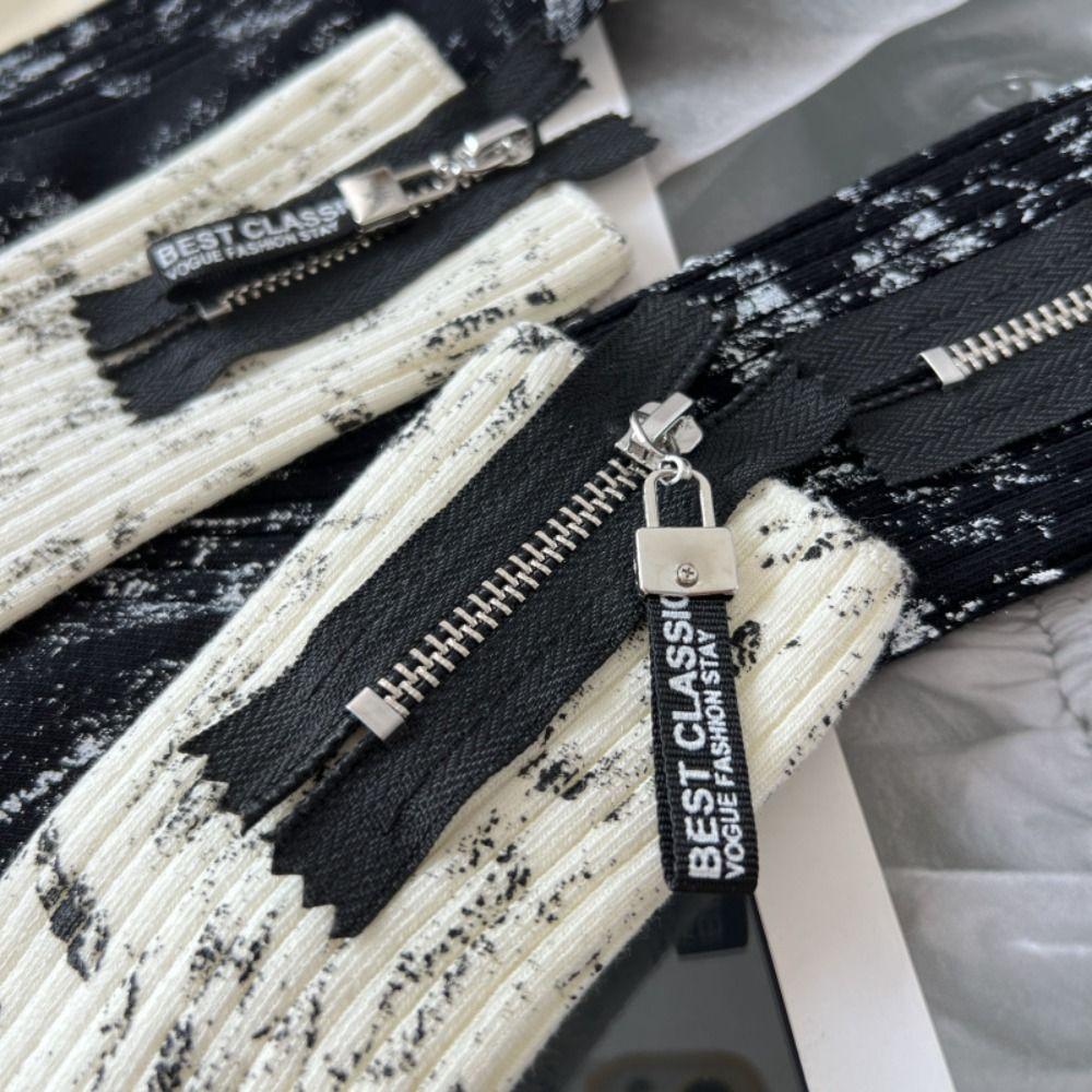 Calzini con Zip Metallica Industria Pesante Schizzi di Vernice Colore Inchiostro Calzini a Metà Polpaccio Per Uomo Donna