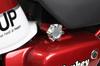SHIFT UP Seat Machined Maximum Knob Diameter for Monkey 125 (Shift Up) Knob, Aluminum, 50mm, Silver, (MONKEY125) 270112-03