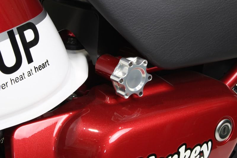 SHIFT UP Seat Machined Maximum Knob Diameter for Monkey 125 (Shift Up) Knob, Aluminum, 50mm, Silver, (MONKEY125) 270112-03