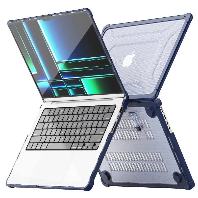 MacBook Pro 14-inch Full-Body Protective Case TPUPC Shockproof Cover Anti-Fingerprint Slim Fit M1 M2 M3