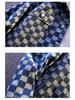 Men's Trendy Loose Plaid Print Denim Jacket Shirt - Douyin Bestseller