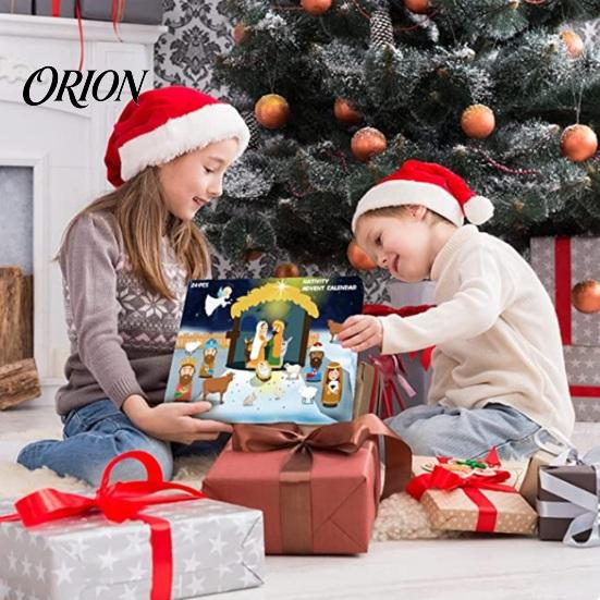 Nativity Advent Calendar 2026, Christmas Countdown Box for Kids, 24 Day Decorations Kids Religious Scene Figurines Boys Girls, Collectible Holiday Toy