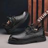 Genuine Leather Men Casual Shoes Lace Up Spring Autumn Man Footwear Black Brown Male Shoes For Men Designer Shoes Formal Oxfords
