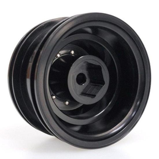 Eagle Model R Truck Wide Wheel Set E BBS Tamiya Trailer (2) 1/14 [Black] BT-WW05R-BK