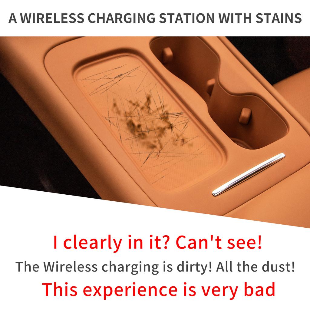 Für Leapmotor C10 C16 2025 2025 Schmutzabweisendes Pad Silikon Kabellose Lade Matte Rutschfestes Schutzpad Autozubehör Schwarz