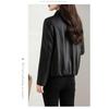Autumn Winter New PU Leather Vintage Women's New Casual Fashion Short Elegant Jacket All Match Chic Top