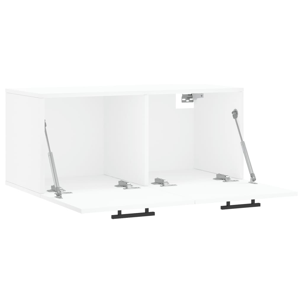 Wall Cabinet White 80x36.5x35 Cm Particleboard