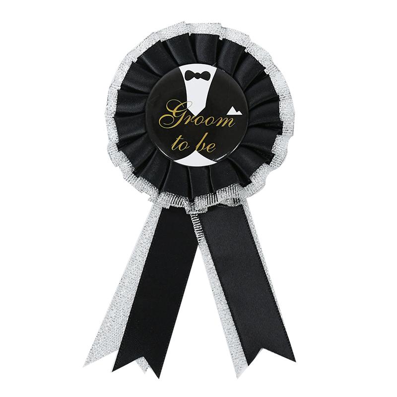 Bachelorette Party Decor Groom Bride To Be Sash Veil Badge for Wedding Bridal Shower Decoration Hen Party Supplies Team Bride