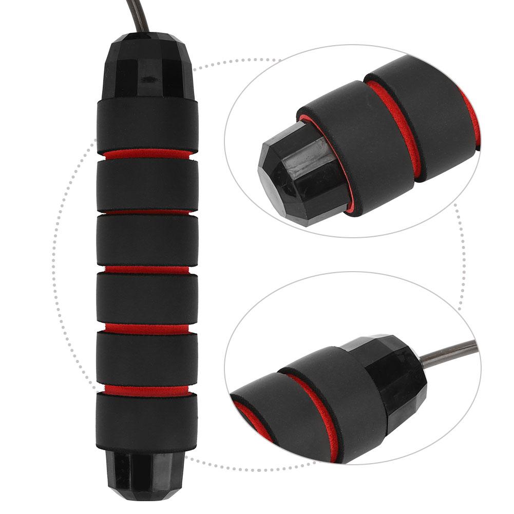 Thick Jump Rope Steel Wire Cord Foam Handle Lose Weight Sporting Goods Portable for Gym Exercise1