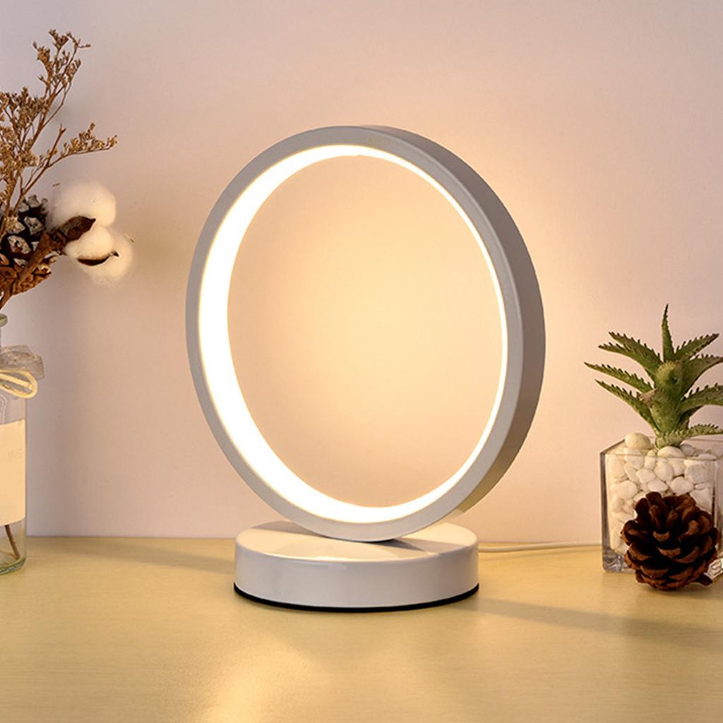 LED Bedside Lamp Multifunction Modern Concise Style Plugging In Table Lamp for Home Bedroom Indoor