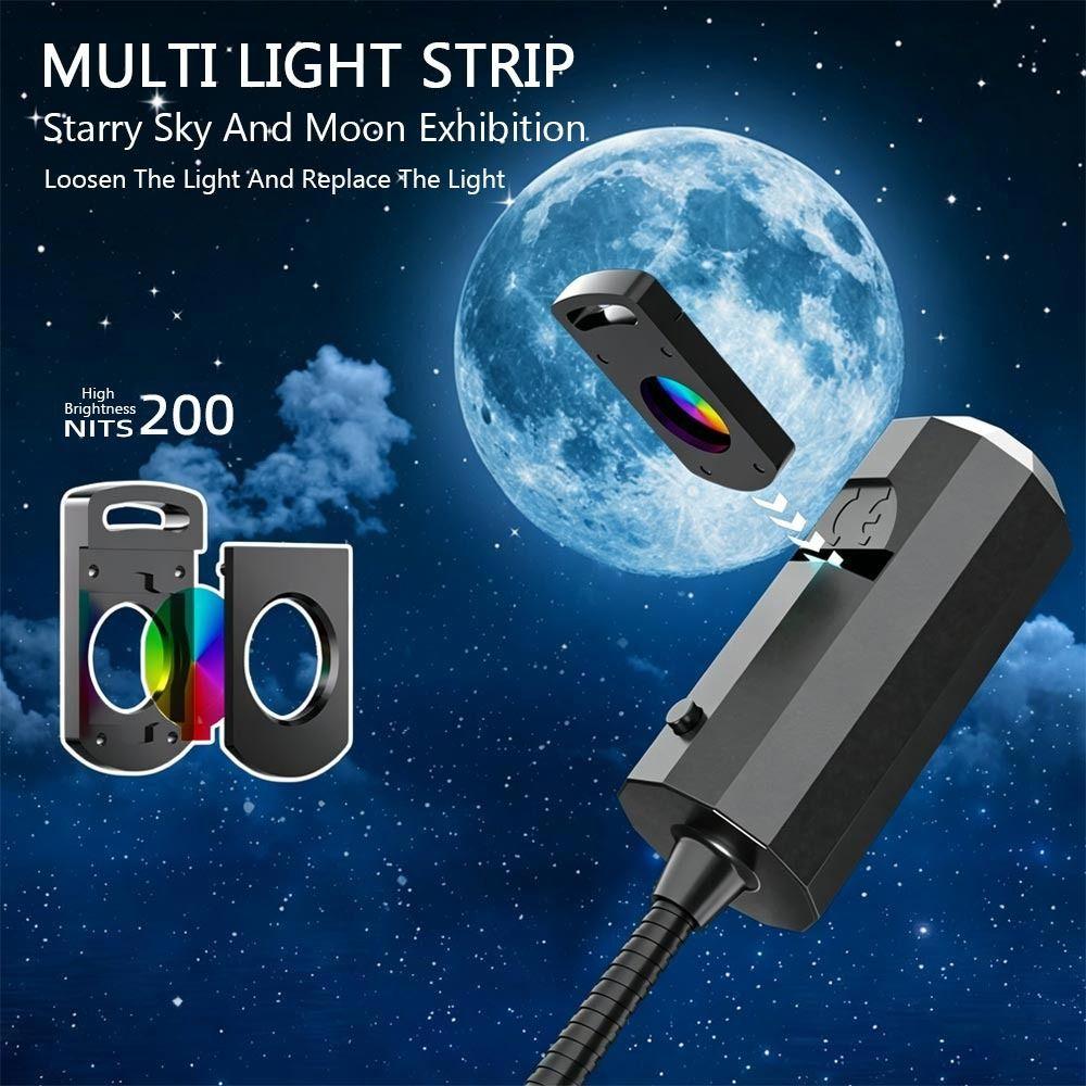 16 mønstre USB-projeksjon Dekorativ lampe USB-projeksjonslys Tak Bakgrunnsdekorasjon