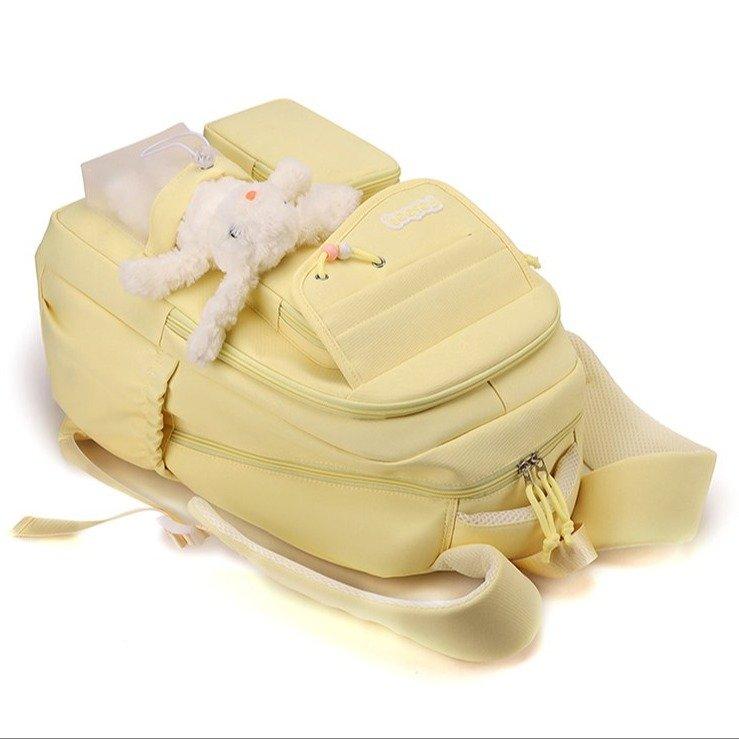 Japanese Ins College style backpack with pendant versatile large capacity backpack for women school bags for middle school girls