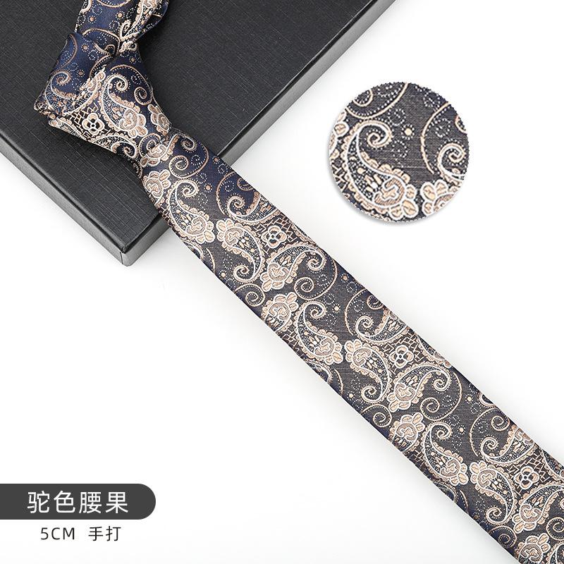 Men'S And Women'S Korean Version 6Cm Fashion Casual Professional Striped Hand-Made Thin Tie Groom Best Man Wedding Banquet Tie
