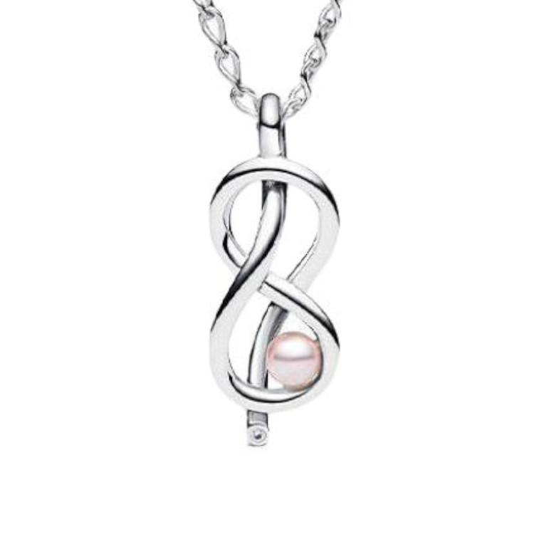 Pandora Collana alla moda con squisito design in Argento 925 e Zirconia Cubica per Donna 393762C01