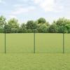 VidaXL Chain Link Fence with 10 U Posts Green 1.6x10 M Steel 3336244