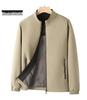 Men's Autumn Business Casual Stand Collar Jacket - Versatile Lightweight Jacket for Middle-aged and Elderly.
