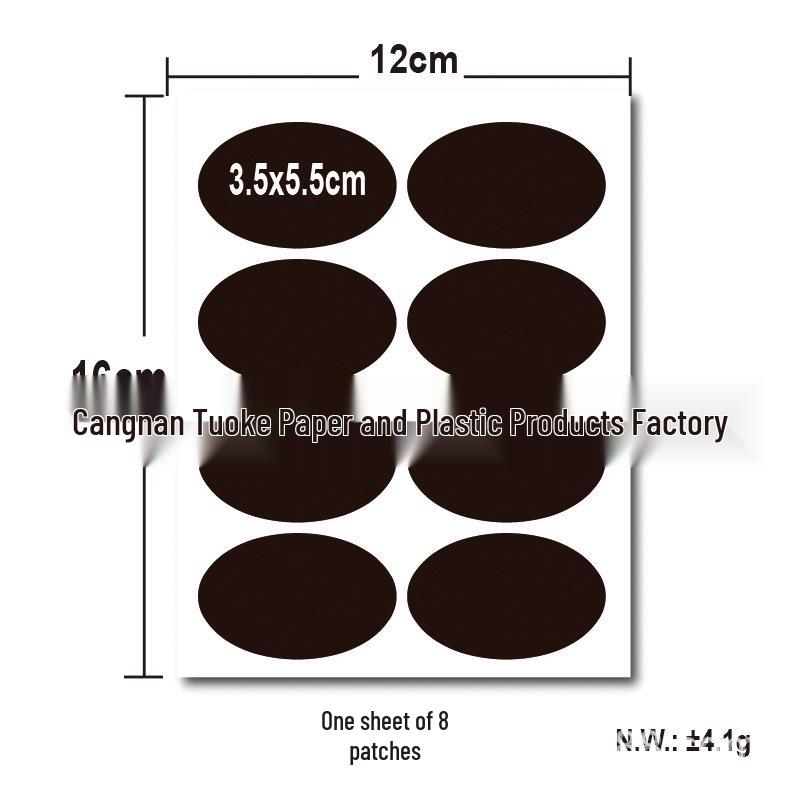 Etichete Impermeabile Negru Mat Ștergabile pentru Sticle de Sticlă - Autocolante Tip Tablă Autocolante