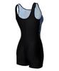 Laelliseupocheu [Oslh651 Mlt] Rough Aqua 3-Part U-Back Swimsuit