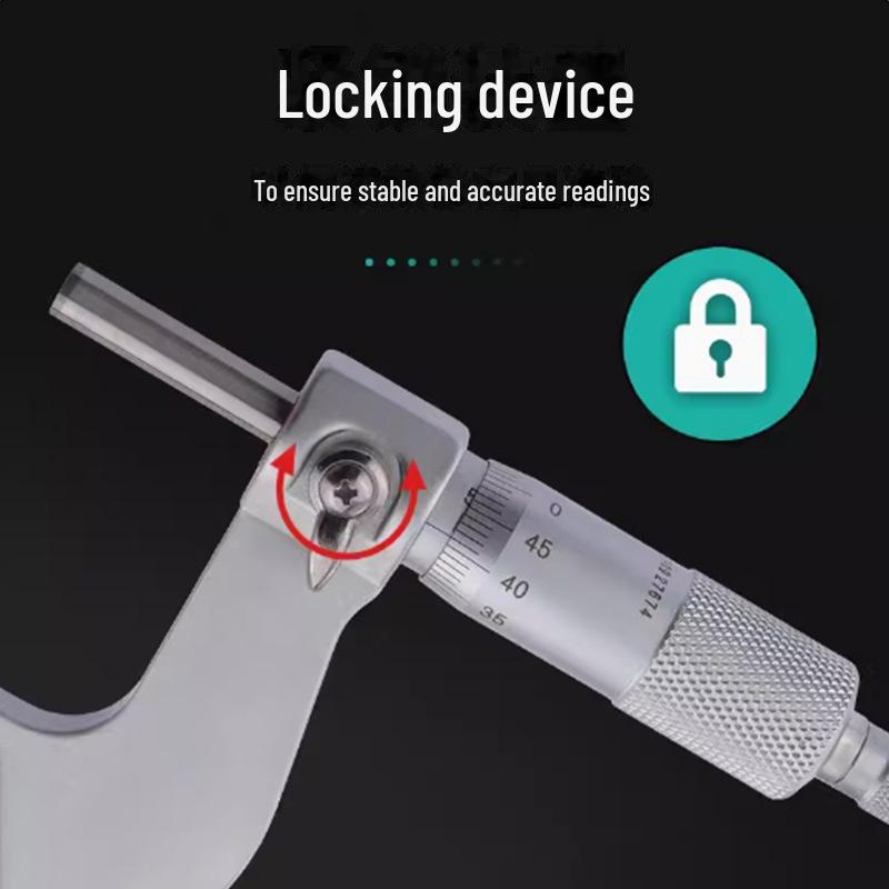 Shida Digitales Mikrometer: Hochpräzises elektronisches Spiralmikrometer 0-50MM mit 0,01MM Genauigkeitsanzeige
