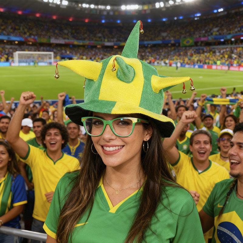 Fan Hat,  Football Hat,  Flag Hat, Hat For Cheering And Supporting Fans.