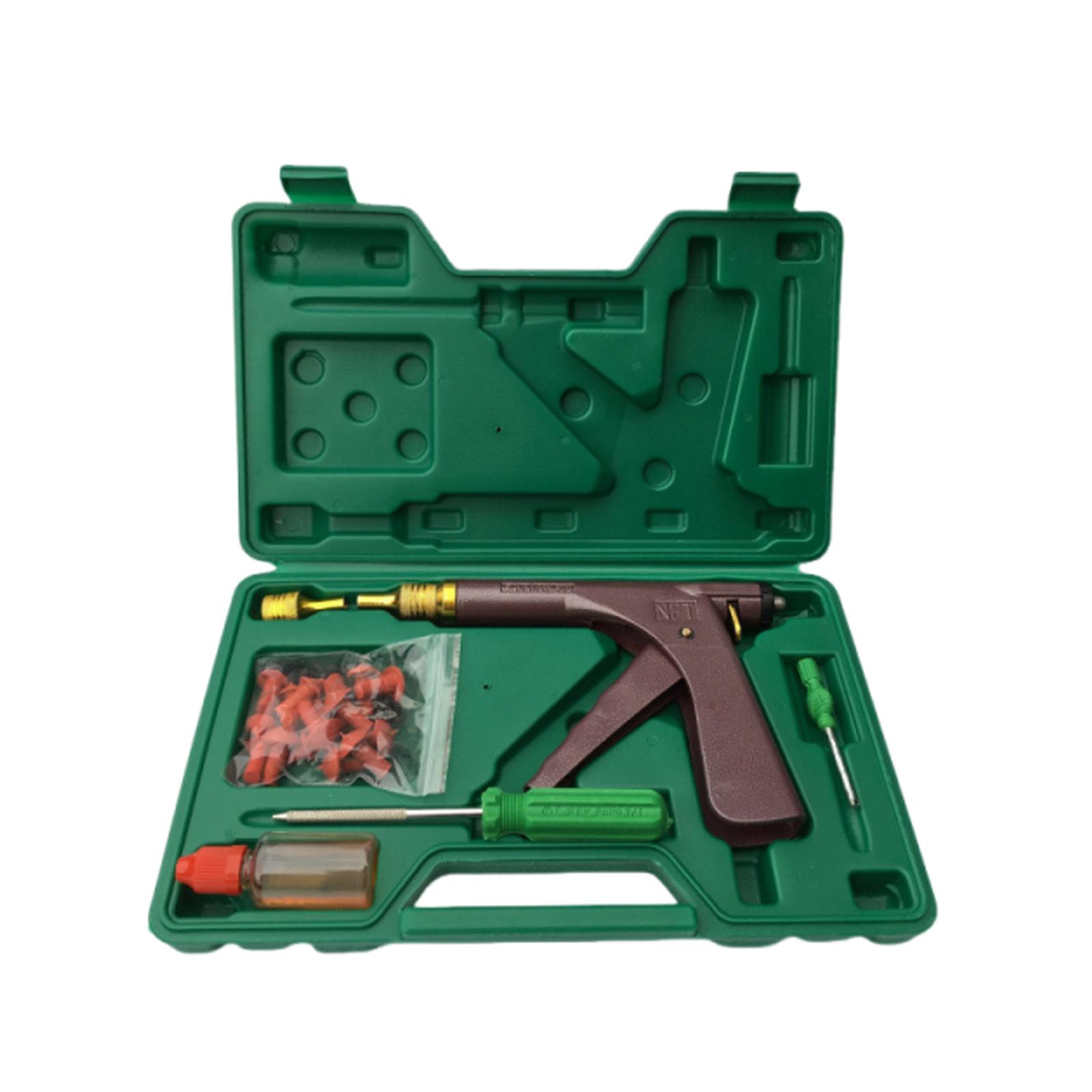 

Auto Tubeless Tire Repair Puncture Plug Motorcycle Scooters Vacuum Tire Repair Gun Car Tire Block Air Leaking Kit