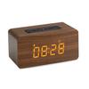 W5C Wooden Bluetooth Speaker with Alarm Clock – Retro Creative Gift for Home Office