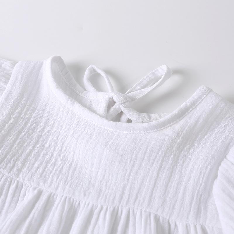 Girls' Dress Summer Thin Lotus Leaf Sleeve Princess Dress for Baby Girls