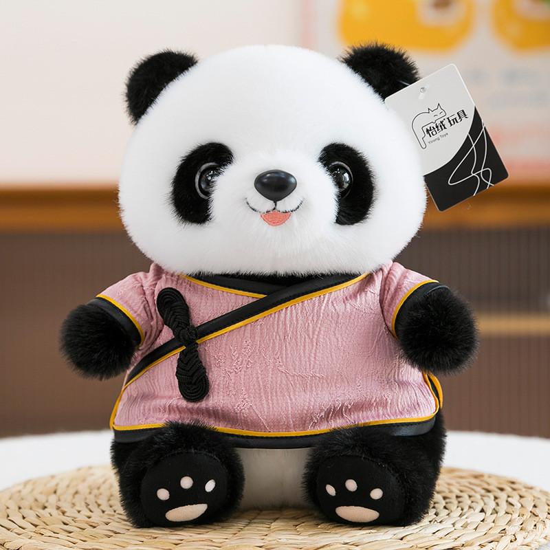 Panda Plush Toy Chinese Style Stuffed Animal Gift For Children