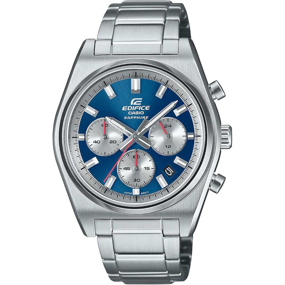Casio Edifice Sapphire Glass Men s Watch EFB-730DJ-2AJF Blue Color Stainless Steel Band