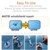 Car Windshield Repair Tool Set with Glass Repair Fluid