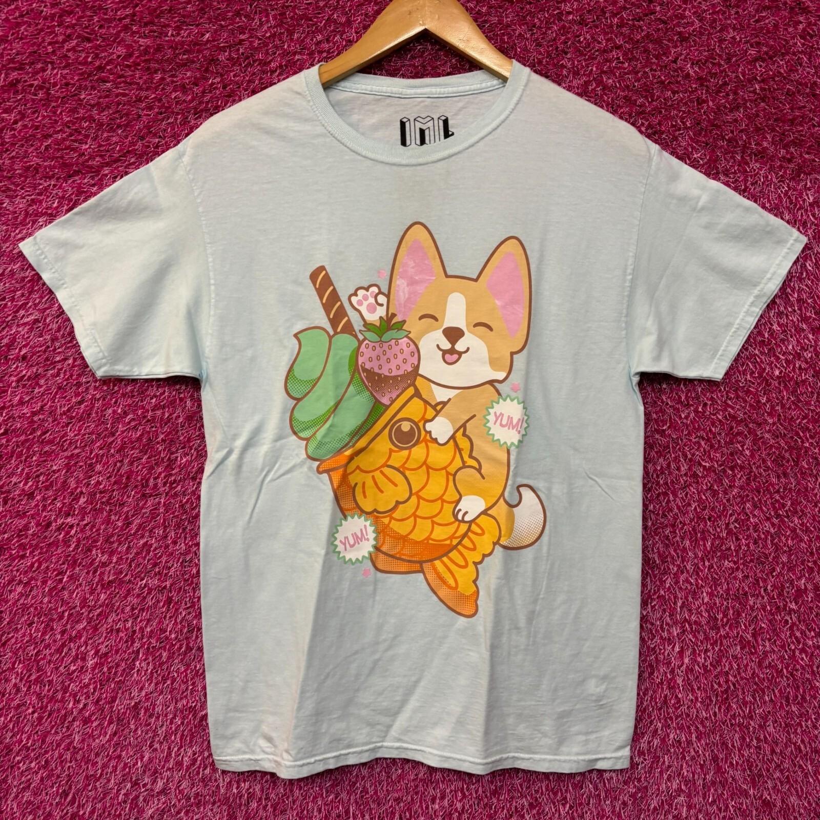 

Kawaii Corgi and Taiyaki T-shirt size Medium S