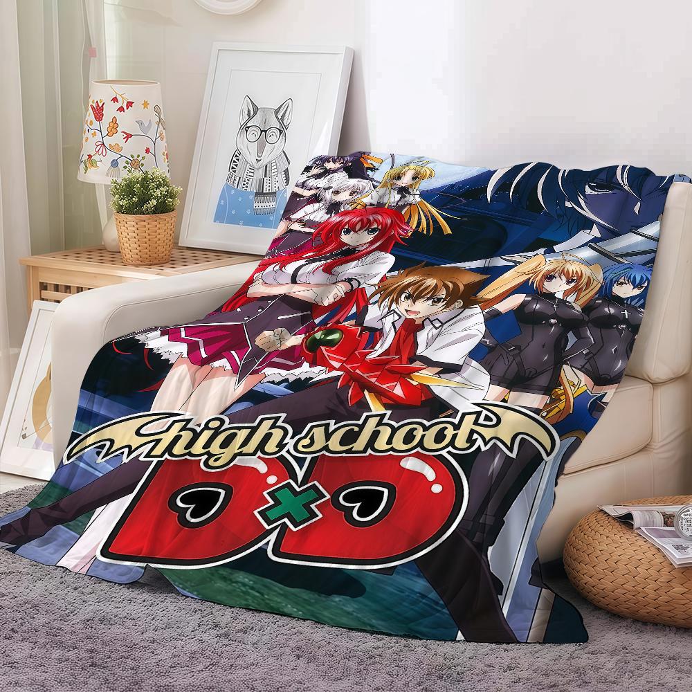 Anime High School DxD Blanket For Sofa Office Bed Plane Travel Sleep Read Relax Camping Soft And Warm