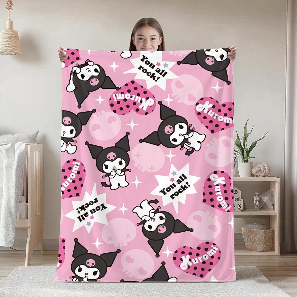 

Кавайная К-Куроми Пушистые Мягкие Одеяла и Пледы Одеяло для Сна для Кровати Новогодний Кемпинг Меховой Покрывало Аниме Домашний Декор 150x200cm