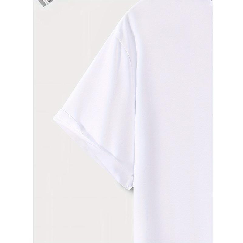 European Sizes Men'S Casual Short-Sleeve Round Neck T-Shirt