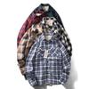 American Classic Brushed Plaid Shirt Men's Long Sleeves Winter Fleece-lined Thickened Export Men's Wear Workwear Shirt Coat