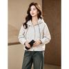 D.F.DEAR Hooded Color-Block Casual Jacket