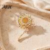Everyday Wear Brooch Rhinestone Sunflower Pin for Women, Golden Flower Lapel Suit Long-lasting Dress Scarf Hat Bag Decoration, Clothing Accessory Gift