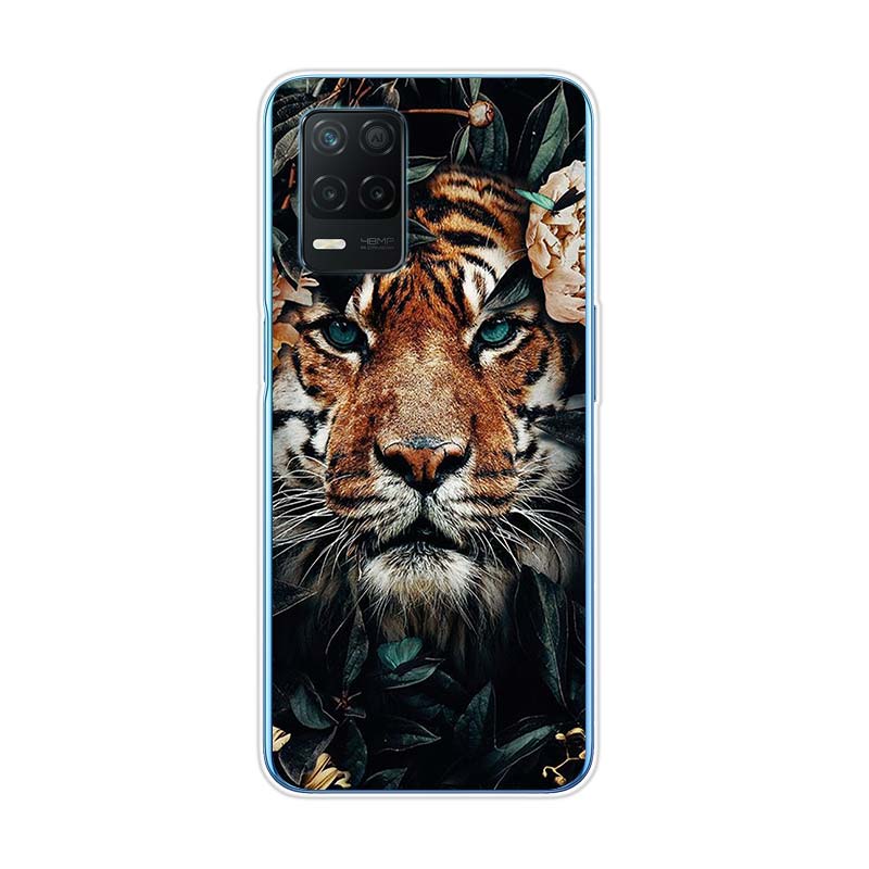

Цветок животное тигр для Realme 8 8i V3 V5 GT Neo Flash Edition Explorer Master Neo2 Narzo 30 50i 50A C21Y чехол для телефона Realme GT Neo2